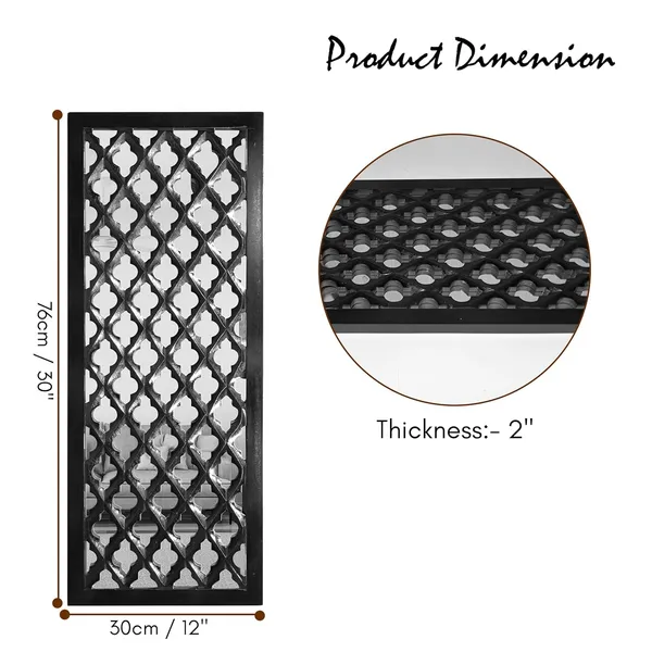 Pack_Of_2_Black_Wall_Mirror_Decor_Panel_Wooden_Hanging_Jharokha_Rectangular_Wall_Decor_Frame_(30_X_12_Inch)