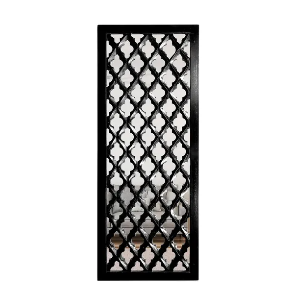 Pack_Of_2_Black_Wall_Mirror_Decor_Panel_Wooden_Hanging_Jharokha_Rectangular_Wall_Decor_Frame_(30_X_12_Inch)