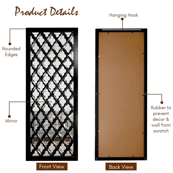 Pack_Of_3_Black_Wall_Mirror_Decor_Panel_Wooden_Hanging_Jharokha_Rectangular_Wall_Decor_Frame_(30_X_12_Inch)