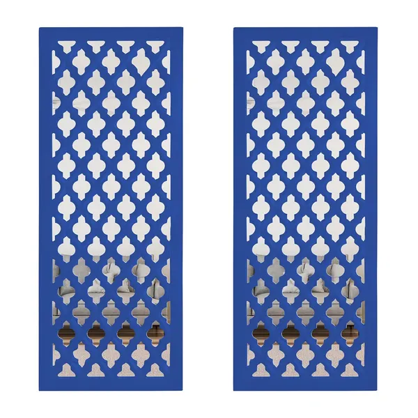 Pack_Of_2_Blue_Wall_Mirror_Decor_Panel_Wooden_Hanging_Jharokha_Rectangular_Wall_Decor_Frame_(30_X_12_Inch)
