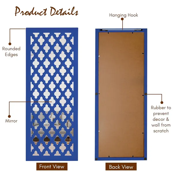 Pack_Of_2_Blue_Wall_Mirror_Decor_Panel_Wooden_Hanging_Jharokha_Rectangular_Wall_Decor_Frame_(30_X_12_Inch)