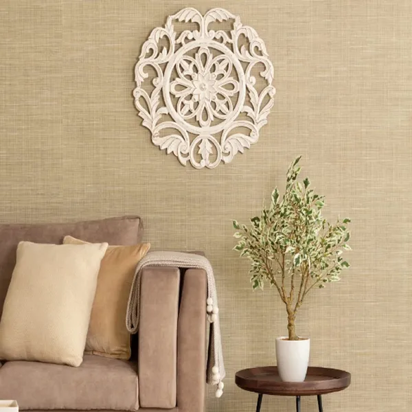 White_Decorative_&_Hand_Crafted_Finished_Wooden_Wall_Decor_Panel_(16_X_16_Inch)