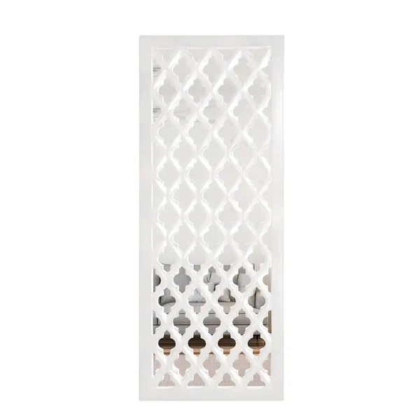 Pack_Of_1_White_Wall_Mirror_Decor_Panel_Wooden_Hanging_Jharokha_Rectangular_Wall_Decor_Frame_(30_X_12_Inch)
