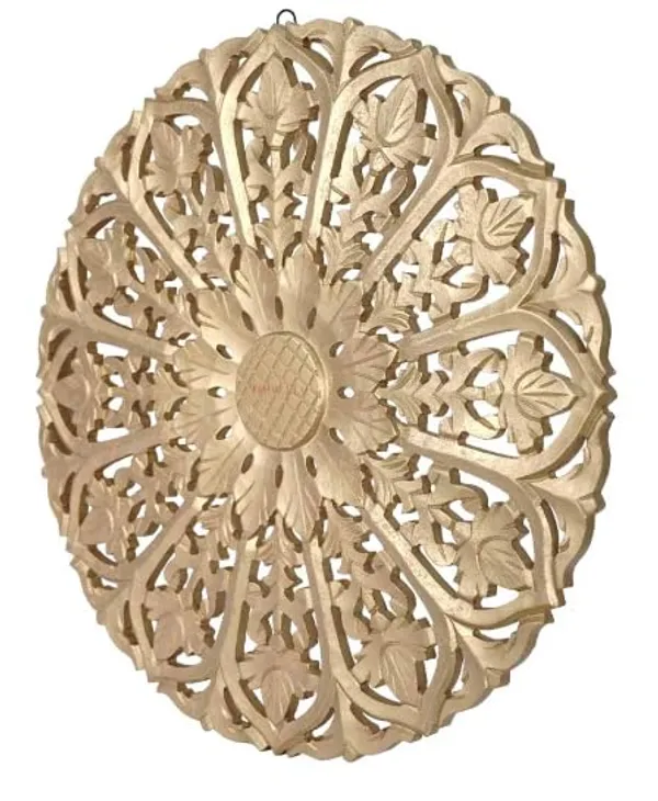Pack_Of_2_Golden_Wall_Decor_Panel_Wooden_Hanging_Jharokha_Round_Handcrafted_Wall_Decor_Frame_(24_X_24_Inch)