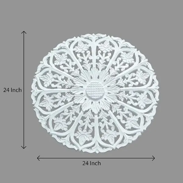 Pack_Of_1_White_Hand_Crafted_Wooden_Round_Wall_Panel_In_White_(24_X_24_Inch)