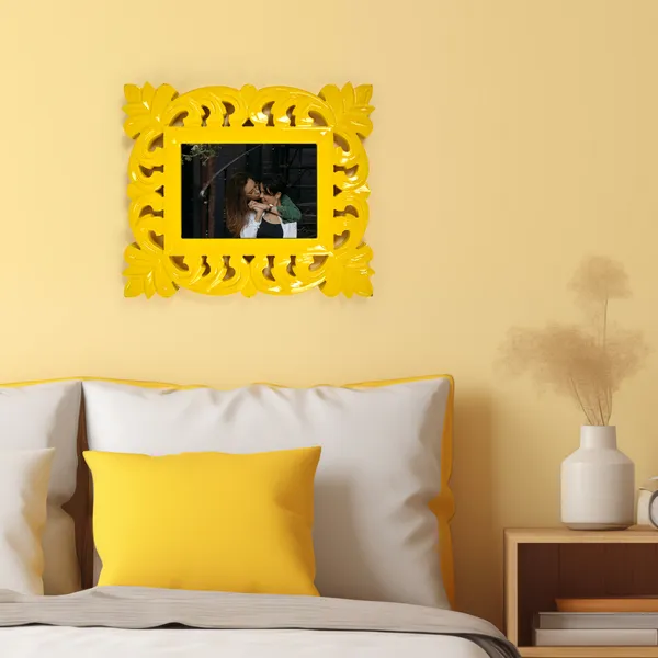 Skyblue_House_Photo_Frames_Decoralicious_Flower_Photo_Frame_(12_X_8_Inch)