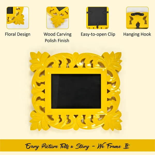 Skyblue_House_Photo_Frames_Decoralicious_Flower_Photo_Frame_(12_X_8_Inch)
