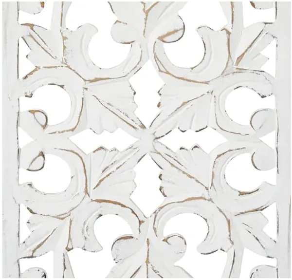 Pack_Of_3_White_Floral_Wood_Carving_Wall_Decoration_Hanging_Panel_(12_X_36_Inch)