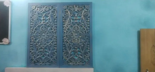 Pack_Of_2_Blue_Golden_Handmade_Wooden_Wall_Panel_(36_X_18_Inch)