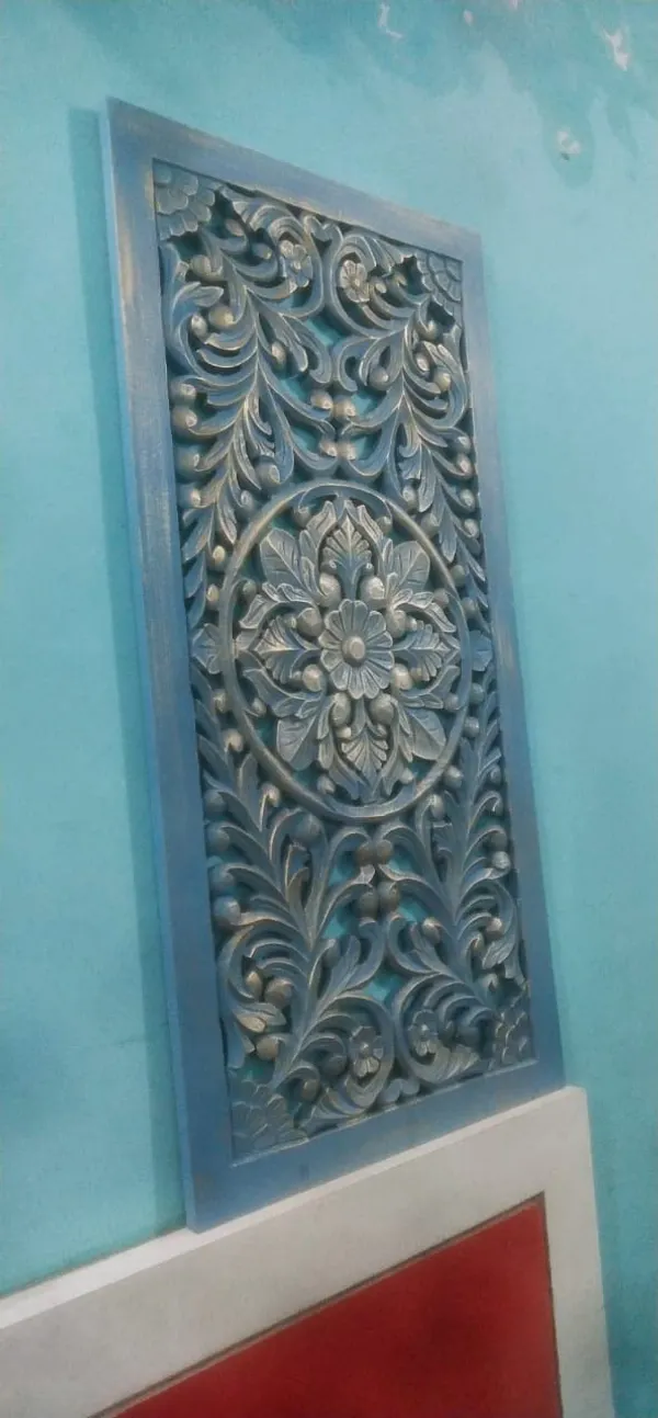 Pack_Of_2_Blue_Golden_Handmade_Wooden_Wall_Panel_(36_X_18_Inch)