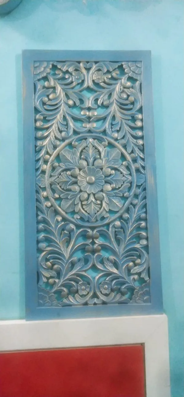 Pack_Of_2_Blue_Golden_Handmade_Wooden_Wall_Panel_(36_X_18_Inch)