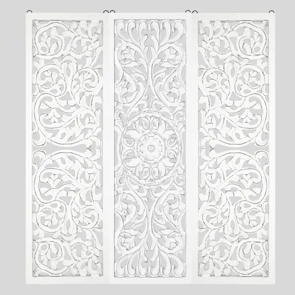 White_Handmade_Wooden_Wall_Panel_Square_Shape_(36_X_36_Inch)
