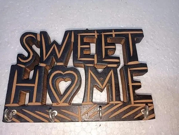 Black_Wooden_Welcome_Key_Hanger_Rectangular
