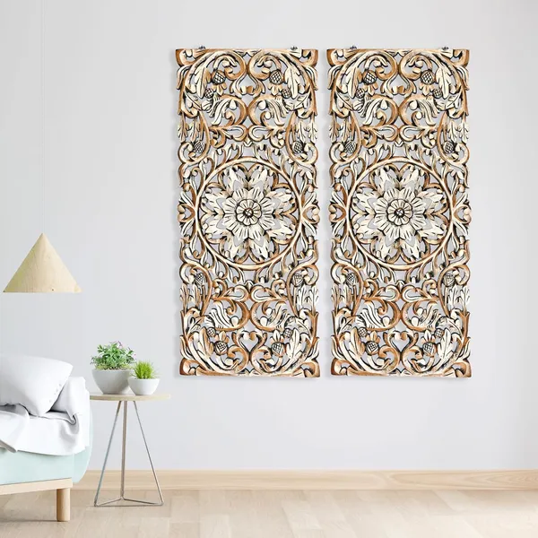 Pack_Of_2_Black_Golden_Wall_Decoration_Panel_Hanging_|_Wood_Carving_Wall_Decoration_Panel_(16_X_36_Inch)