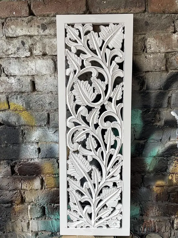 White_Decorative_&_Hand_Crafted_Finished_Wooden_Wall_Decor_(12_X_36_Inch)