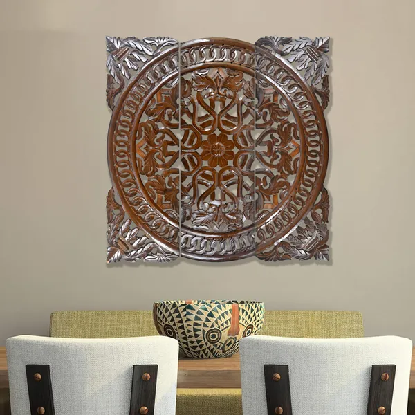 Pack_Of_3_Brown_Hand_Crafted_Wooden_Square_Wall_Mount_Panel_(30_X_30_Inch)