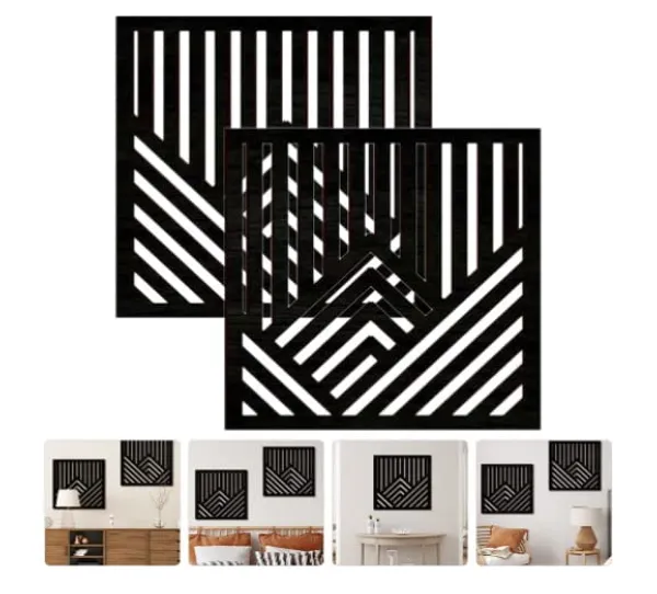 Pack_Of_2_Black_Wooden_Wall_Hanging_Squre_Panel_(12_X_12_Inch)