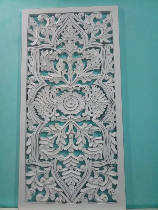 White_Floral_Wall_Decoration_Panel_(18_X_36_Cm)