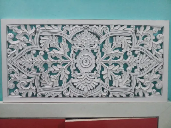 White_Floral_Wall_Decoration_Panel_(18_X_36_Cm)