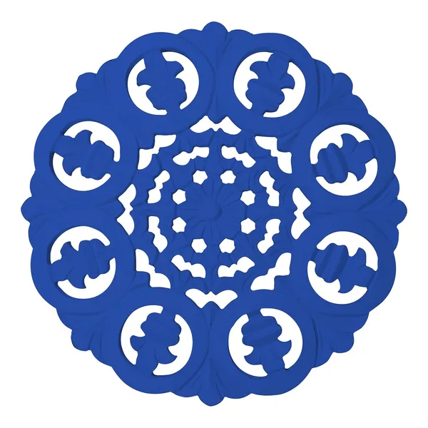 Pack_Of_1_Blue_Wood_Carving_Wall_Decoration_Panel_(30_X_30_Cm)