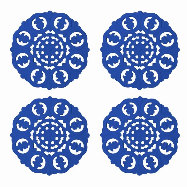 Pack_Of_4_Blue_Wood_Carving_Wall_Decoration_Panel_(30_X_30_Cm)