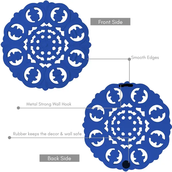 Pack_Of_4_Blue_Wood_Carving_Wall_Decoration_Panel_(30_X_30_Cm)