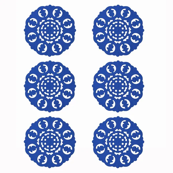 Pack_Of_6_Blue_Wood_Carving_Wall_Decoration_Panel_(30_X_30_Cm)