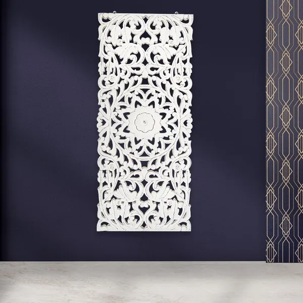 Wooden_Designer_Wall_Hanging_Plaques-16x36Inch_Set_of_1-_Elegant_Sculpture_Wall_Decor_Panel_to_Enhance_the_Decor_of_Your_Room_or_Office_(White,_1)