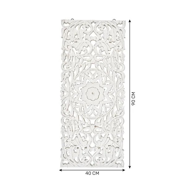 Pack_Of_1_White_Wooden_Designer_Wall_Hanging_Plaques_(16_X_36_Inch)