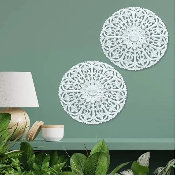 Pack_Of_2_White_Hand_Crafted_Wooden_Round_Wall_Panel_(24_X_24_Inch)