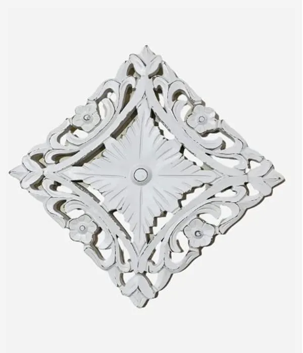 White_Decorative_&_Hand_Crafted_Finished_Wooden_Wall_Decor_(12_X_12_Inch)