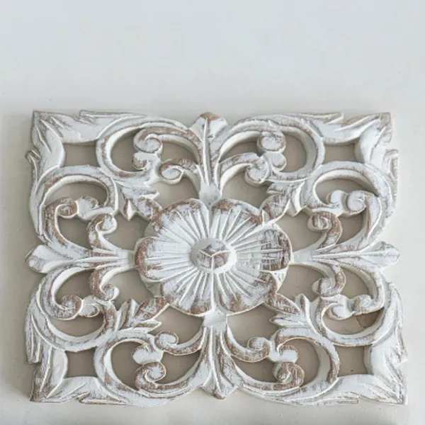 Pack_Of_4_White_Wall_Art_Hanging_Gilded_Antique,Hanging_Carved_Mandala_Design,_Luxury_Home_Decorative_Plaque_(12_X_12_Inch)