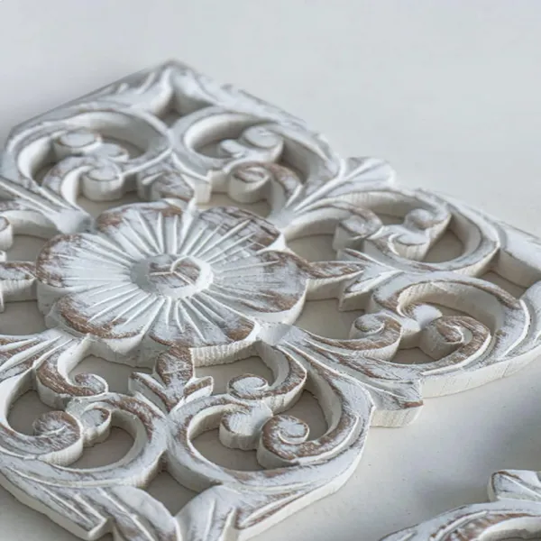 Pack_Of_4_White_Wall_Art_Hanging_Gilded_Antique,Hanging_Carved_Mandala_Design,_Luxury_Home_Decorative_Plaque_(12_X_12_Inch)