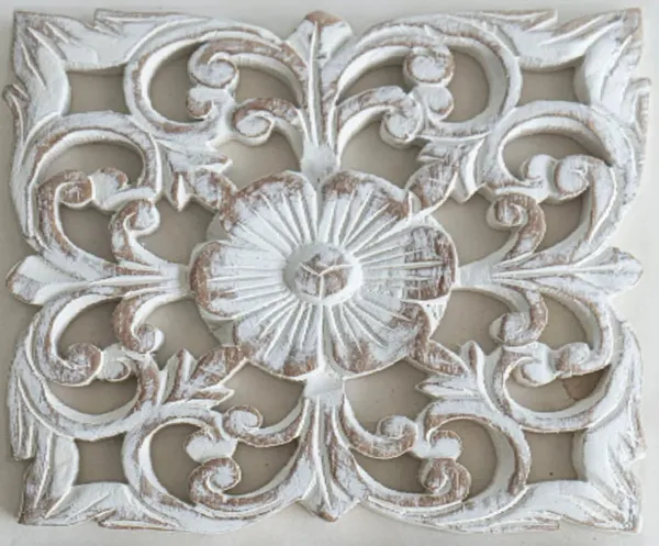 Pack_Of_4_White_Wall_Art_Hanging_Gilded_Antique,Hanging_Carved_Mandala_Design,_Luxury_Home_Decorative_Plaque_(12_X_12_Inch)