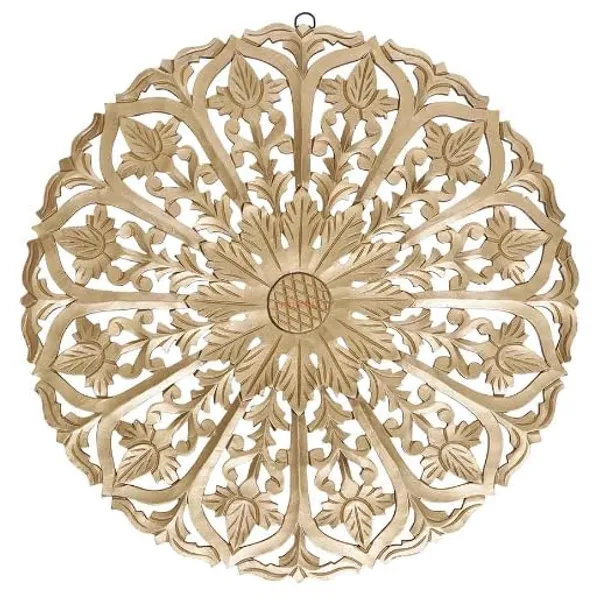 Pack_Of_1_Golden_Wall_Decor_Panel_Wooden_Hanging_Jharokha_Round_Handcrafted_Wall_Decor_Frame_(24_X_24_Inch)