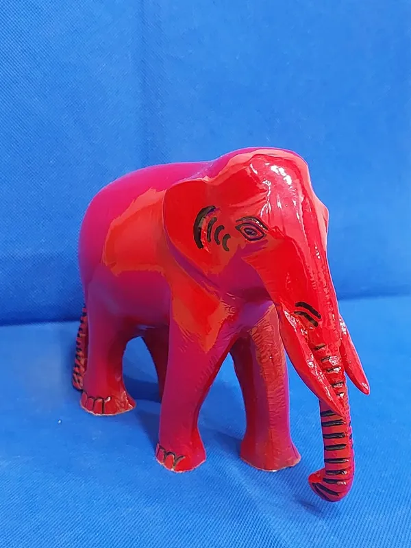 288_-_BRASS_RED_ELEPHANT_STATUE