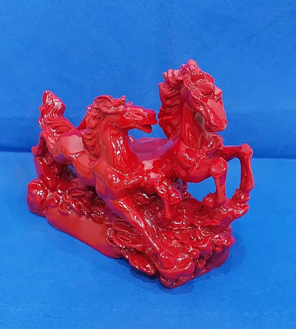 289_-_RED_HORSE_PAIR_STATUE