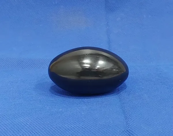 296_BLACK_TOURMALINE_CRYSTAL_LINGAM_(_Weight_-_125_Gms_/_Width_-_1.5_Inch_/_Length_-_2.5_Inch_)