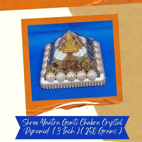 Multicolor_Shree_Yantra_Gomti_Crystal_Pyramid_For_Good_Health_And_Prosperity_Decorative_Showpiece_-_3_Cm