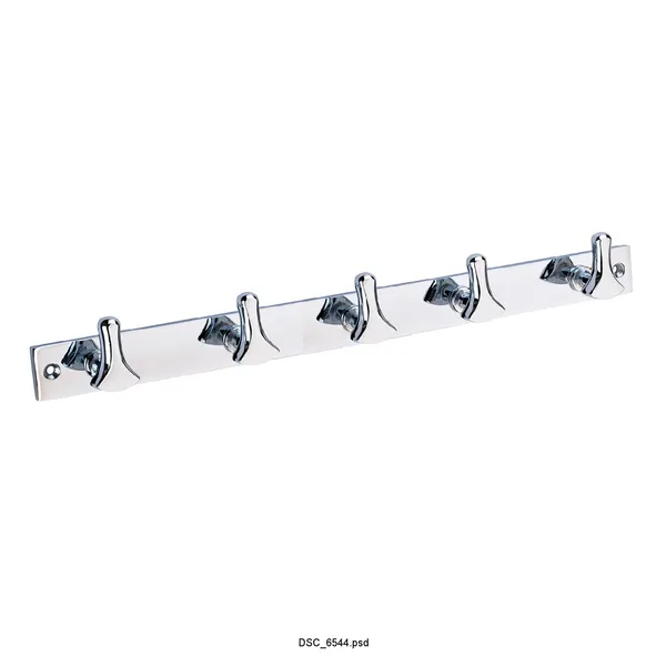 5_Wall_Hooks_for_Hanging_Cloth_in_White_Metal