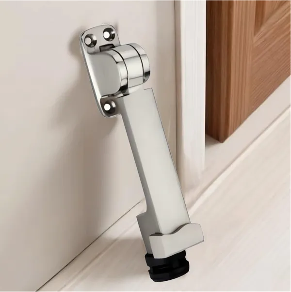 Silver_Satin_Finish_Wave_Doorstopper__For_Door
