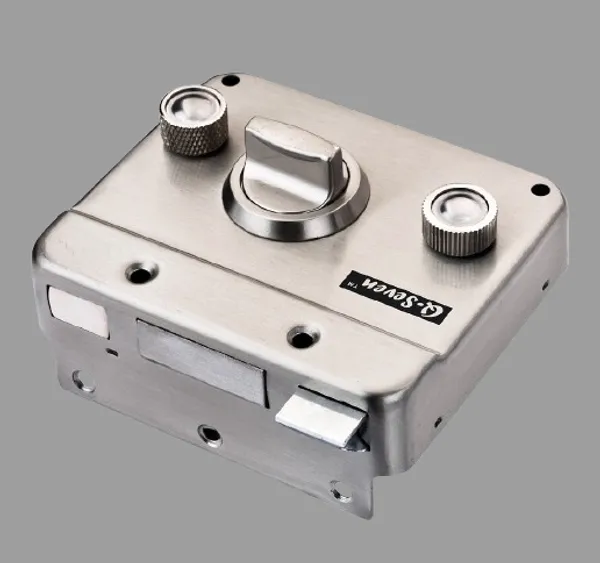 Silver_Satin_Finish_Main_Door_Lock_One-Side_Key:_3-in-1_Locking_System_for_Enhanced_Security