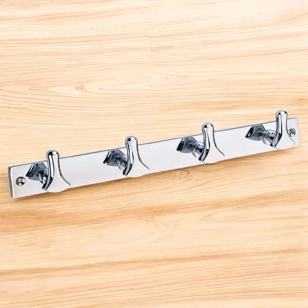 4_Wall_Hooks_for_Hanging_Cloth_in_White_Metal