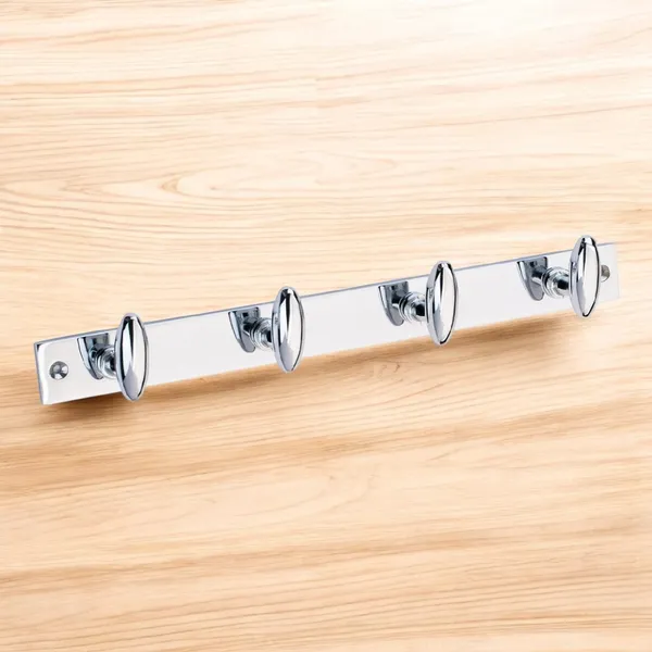 4_Wall_Hooks_for_Hanging_Cloth_in_White_Metal_Round