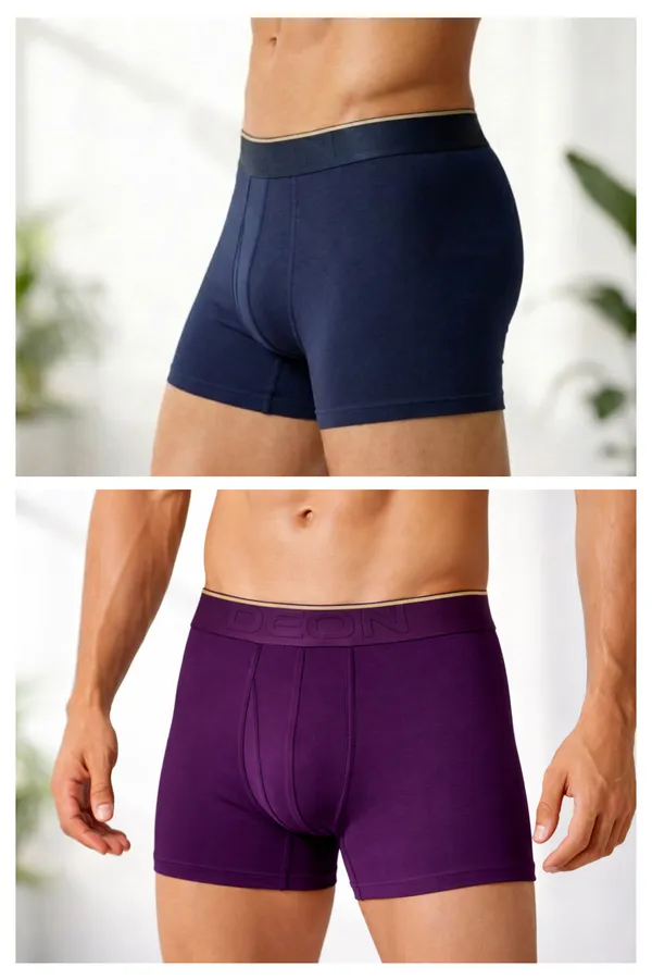 Micromodal_Elastane_Plain_Trunk_|_Luxury_Series_-_3x_softer_than_cotton,_Super_soft_waistband_|_Pack_of_2_(Plum_Passion,_Midnight_Blue)