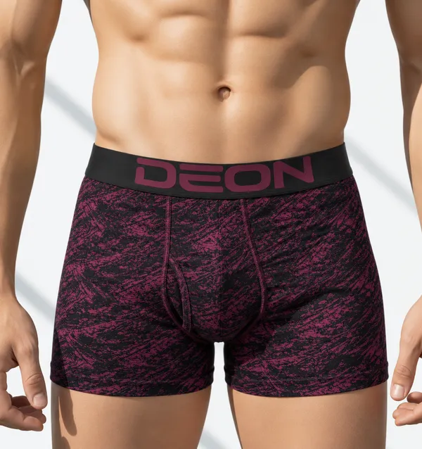 Cotton_Elastane_Printed_Trunk_|_Ultra_Series_-_Super_Stretchable,_Metallic_Waistband_|_Bushstroke_Burgundy
