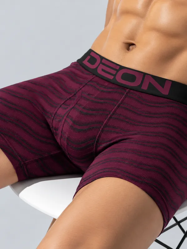 Cotton_Elastane_Printed_Trunk_|_Ultra_Series_-_Super_Stretchable,_Metallic_Waistband_|_Bushstroke_Burgundy