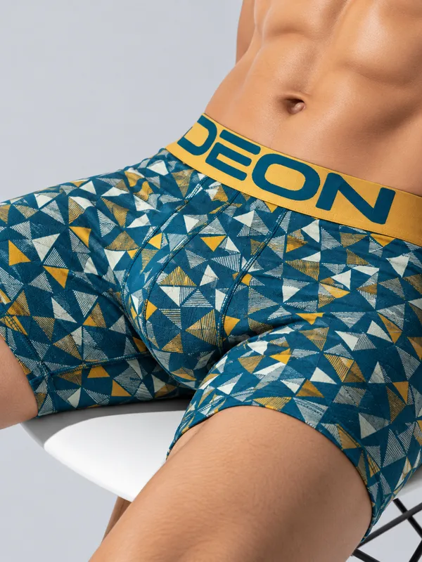 Cotton_Elastane_Printed_Trunk_|_Ultra_Series_-_Super_Stretchable,_Metallic_Waistband_|_Teal_Triangle