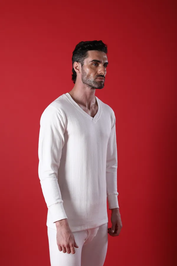 Deon_Men's_V-Neck_White_Thermal_|_Soft,_Warm_&_Lightweight_Winter_Innerwear