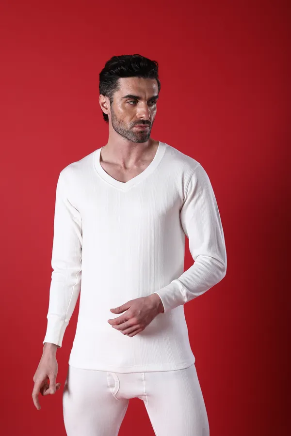 Deon_Men's_V-Neck_White_Thermal_|_Soft,_Warm_&_Lightweight_Winter_Innerwear
